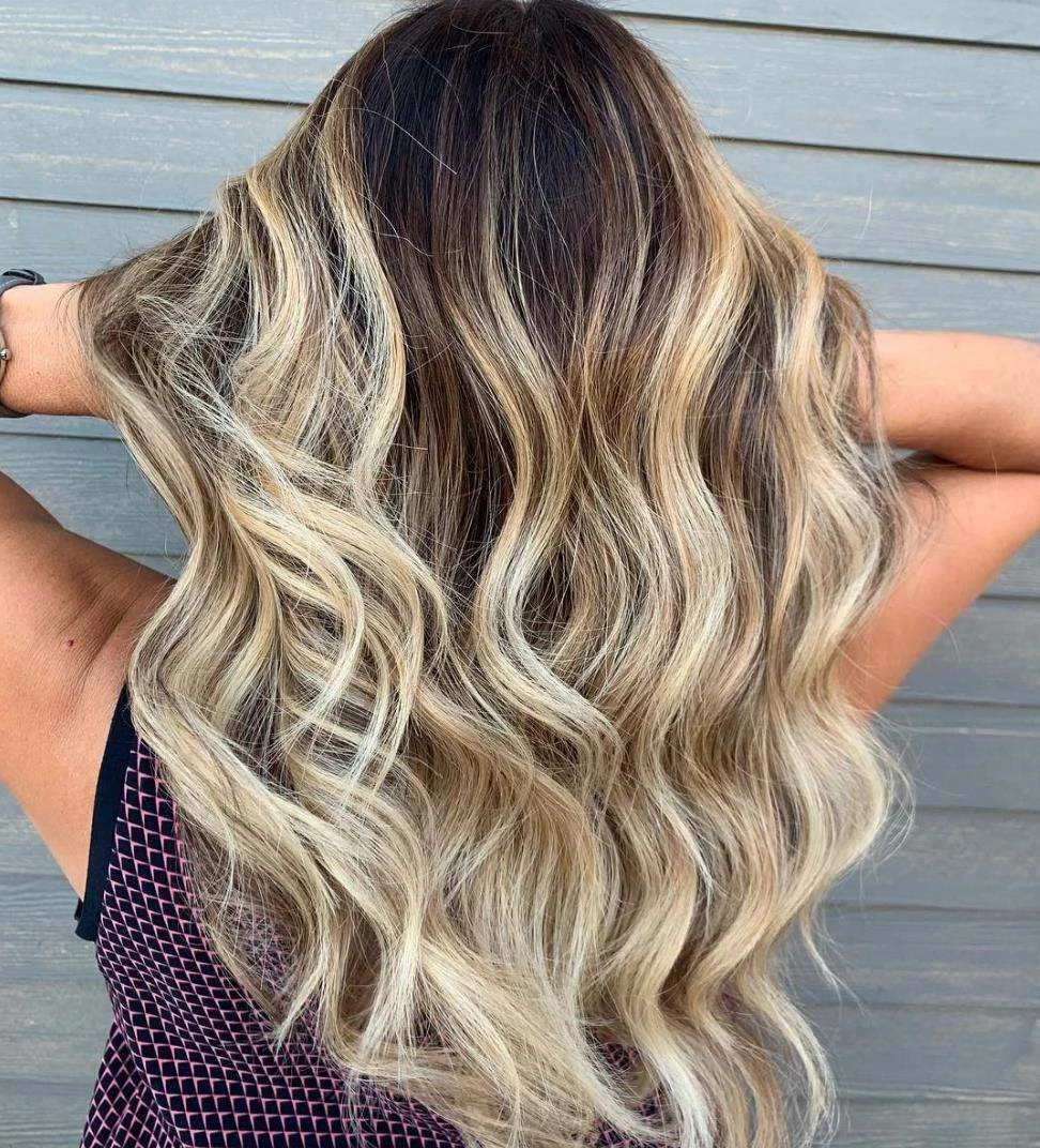 Luxury Light Ash Blonde Brown Balayage Highlight Ombre 100% Human Hair Swiss 13x4 Lace Front Wig U-Part, 360 Or Full Lace Upgrade Available