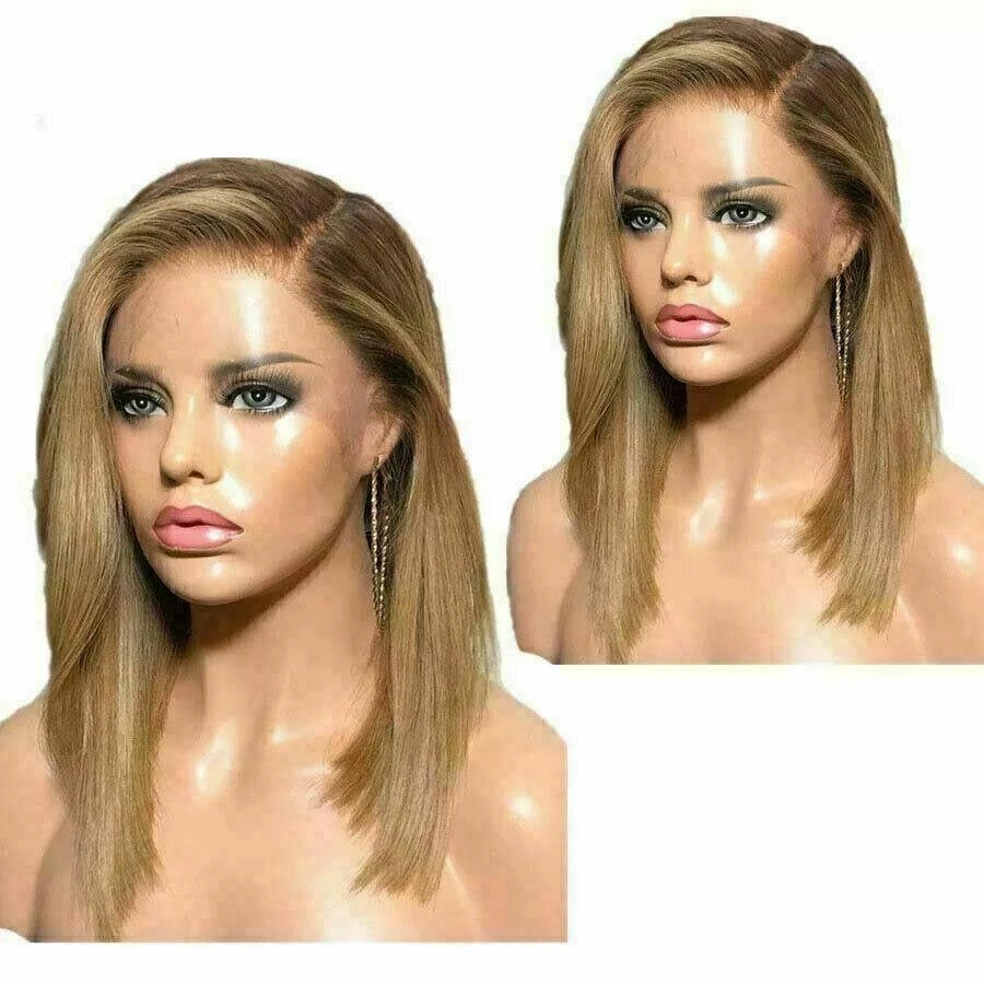 Luxury Bob Ombre Honey Blonde100% Human Hair Swiss 13x4 Lace Front Glueless Wig U-Part, 360 Or Full Lace Upgrade Available - Image 2