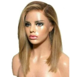 Luxury Bob Ombre Honey Blonde100% Human Hair Swiss 13x4 Lace Front Glueless Wig U-Part, 360 Or Full Lace Upgrade Available