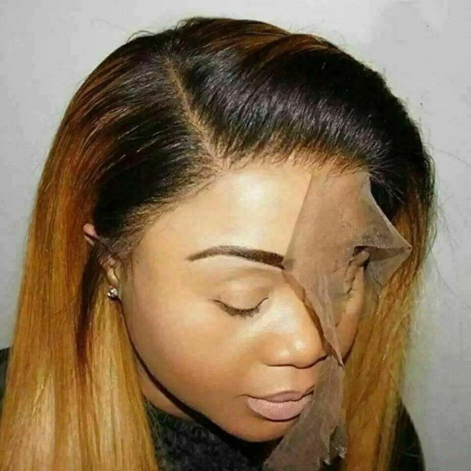 Luxury Ombre Auburn #30 100% Human Hair Swiss 13x4 Lace Front Glueless Wig Straight U-Part, 360 Or Full Lace Upgrade Available - Image 4