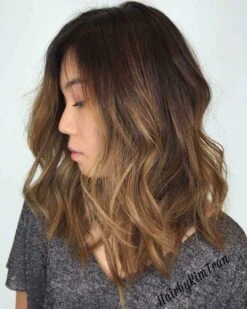 Luxury Chocolate Brown Bronze Balayage Highlight 100% Human Hair Swiss 13x4 Lace Front Glueless Wig U-Part, 360 Or Full Lace Upgrade Available