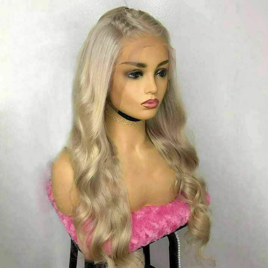 Luxury Remy Light Dirty Blonde 100% Human Hair Swiss 13x4 Lace Front Glueless Wig Wavy U-Part, 360 Or Full Lace Upgrade Available