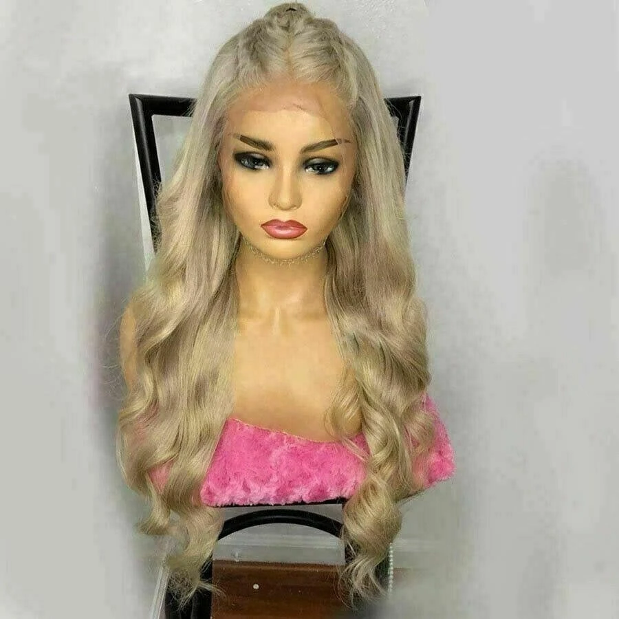 Luxury Remy Light Dirty Blonde 100% Human Hair Swiss 13x4 Lace Front Glueless Wig Wavy U-Part, 360 Or Full Lace Upgrade Available - Image 2