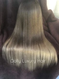 Luxury Light Brown Blonde Ombre 100% Human Hair Swiss 13x4 Lace Front Glueless Wig U-Part, 360 Or Full Lace Upgrade Available