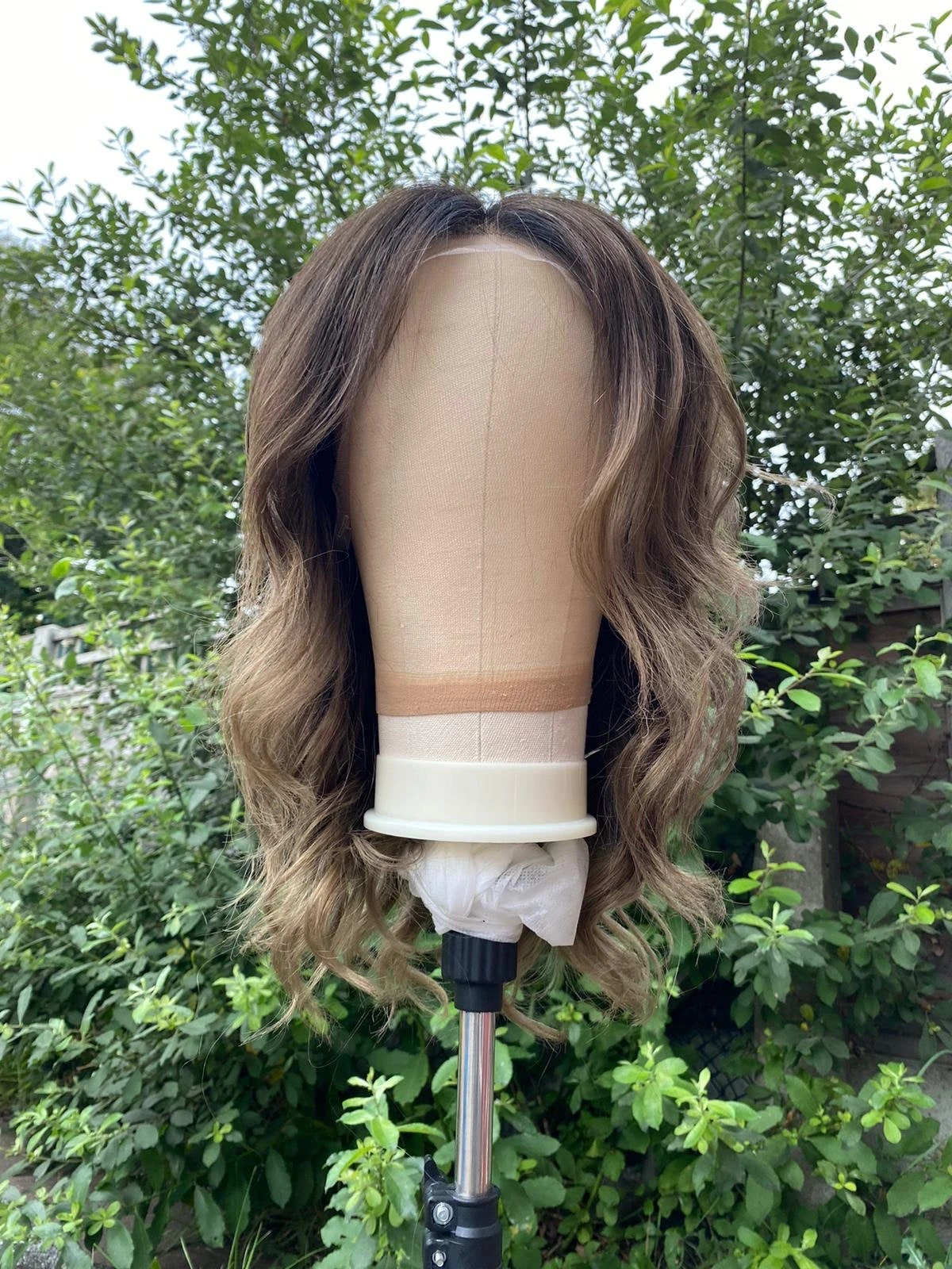 Luxury Balayage Highlight Dark Brown Ash Blonde 100% Human Hair Swiss 13x4 Lace Front Glueless WigU-Part Or Full Lace Upgrade Available - Image 4
