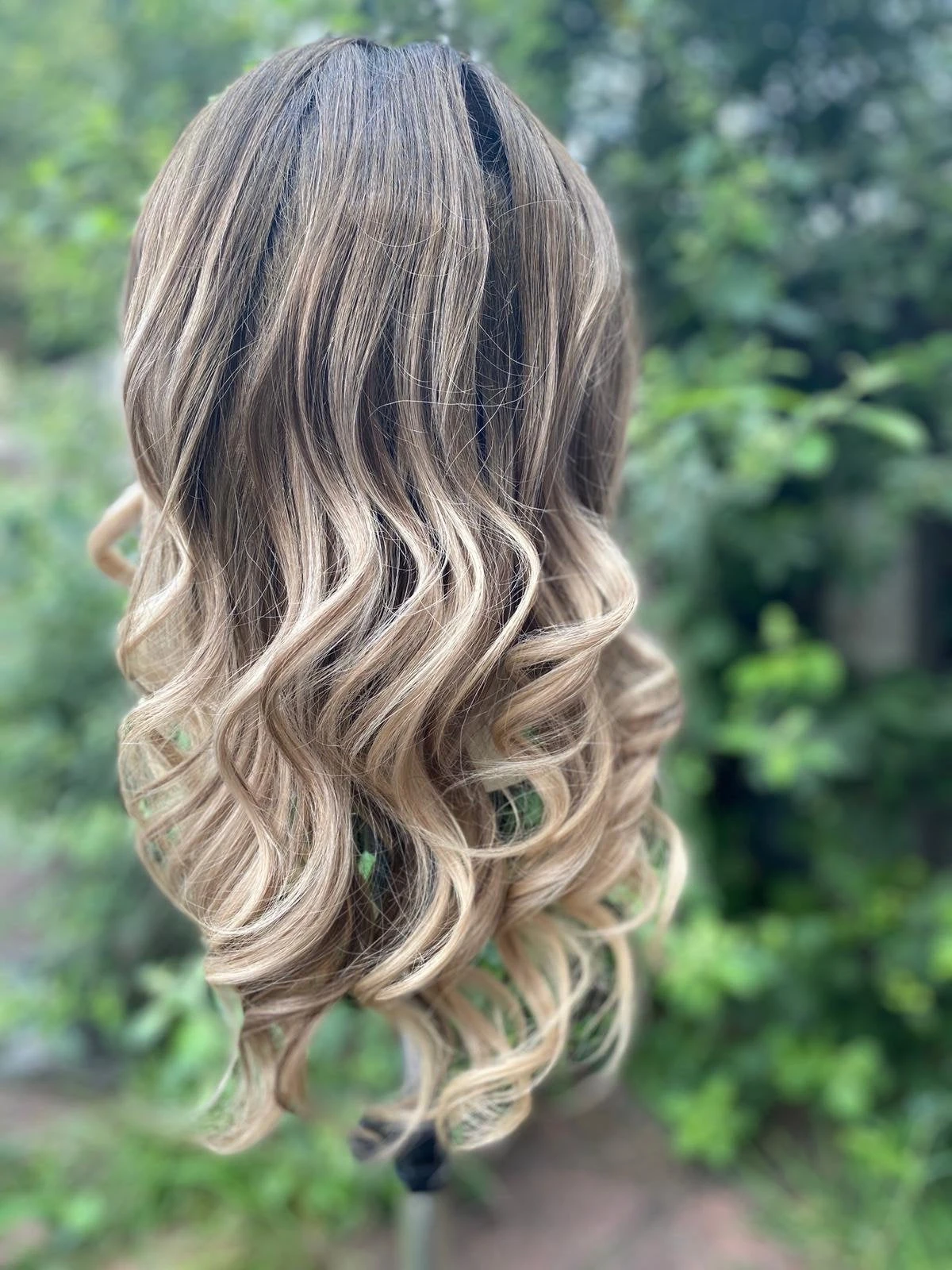 Luxury Dark Brown Ash Blonde Balayage Highlight 100% Human Hair Swiss 13x4 Lace Front Glueless Wig U-Part, 360 Or Full Lace Upgrade Available - Image 2