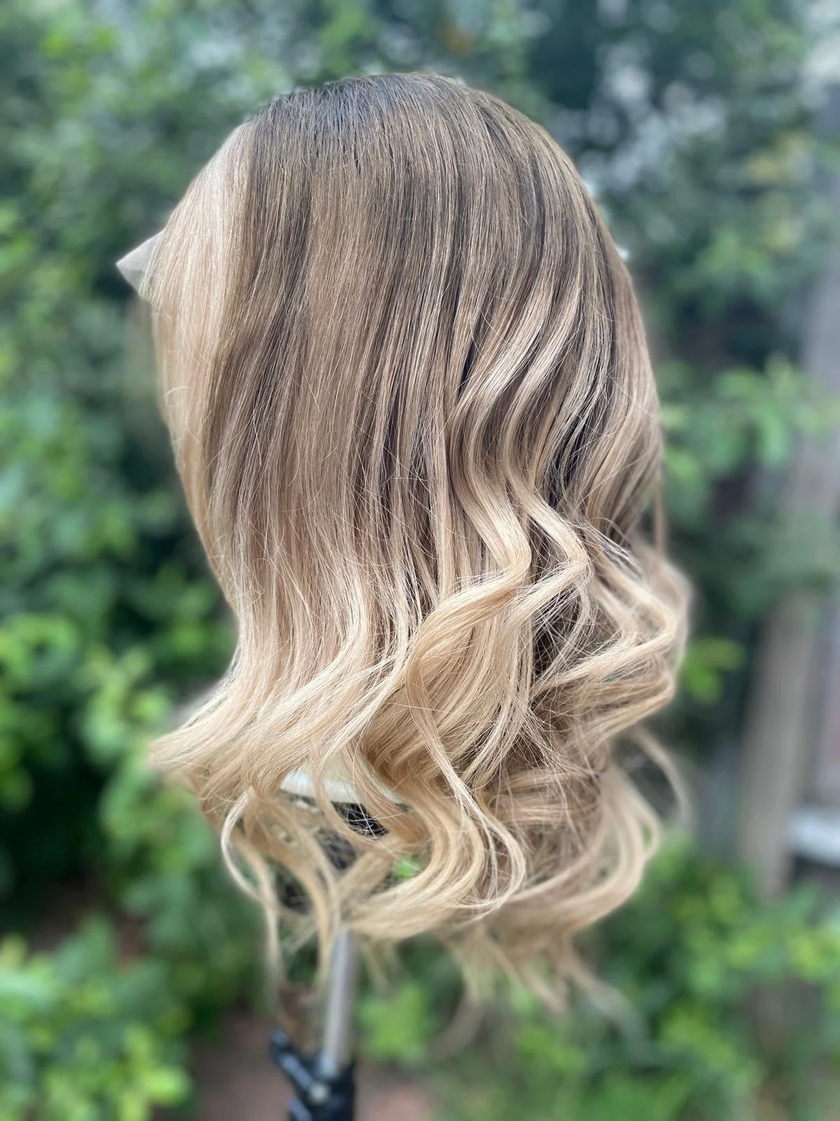 Luxury Dark Brown Ash Blonde Balayage Highlight 100% Human Hair Swiss 13x4 Lace Front Glueless Wig U-Part, 360 Or Full Lace Upgrade Available - Image 5