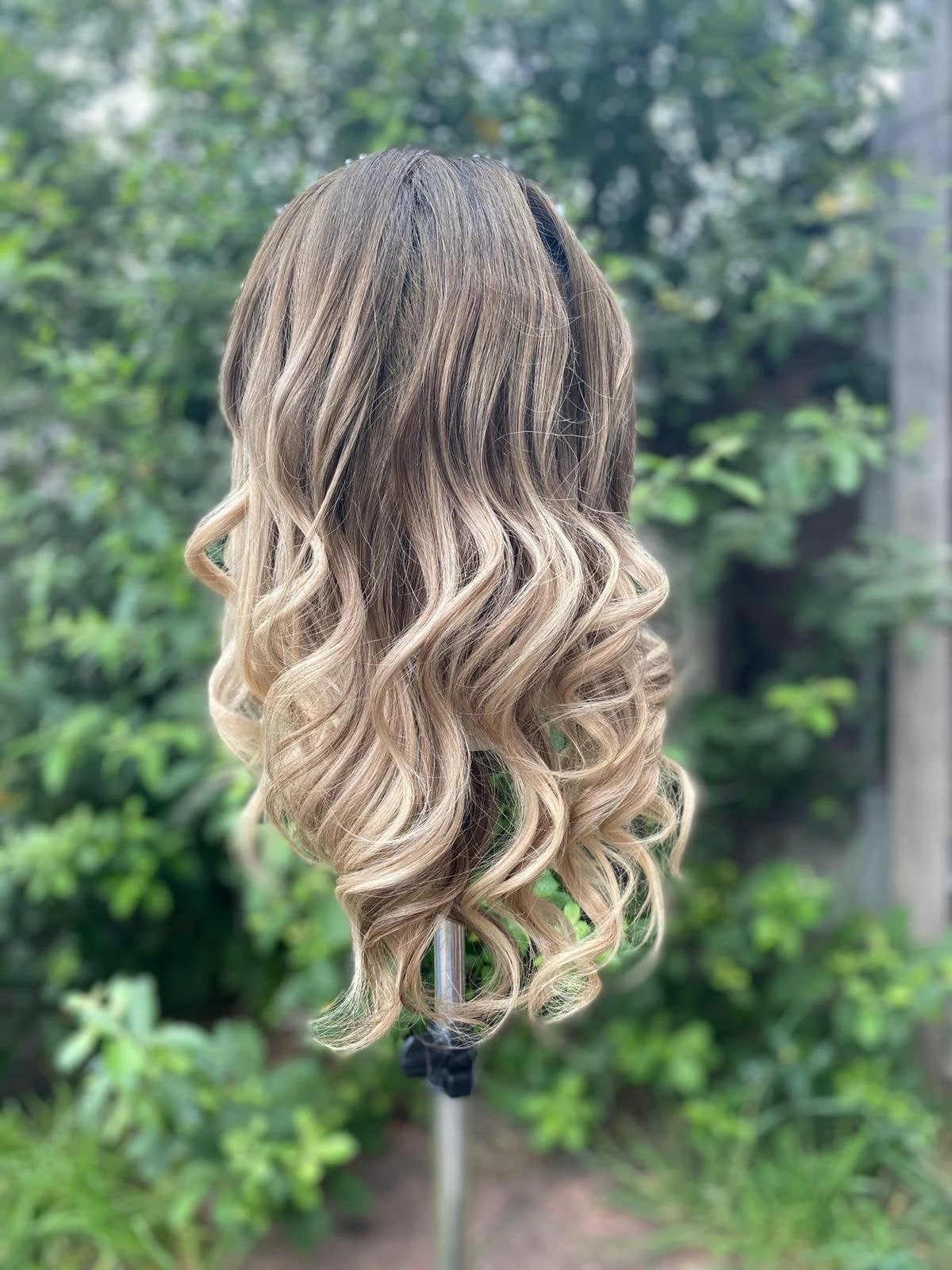 Luxury Dark Brown Ash Blonde Balayage Highlight 100% Human Hair Swiss 13x4 Lace Front Glueless Wig U-Part, 360 Or Full Lace Upgrade Available - Image 6