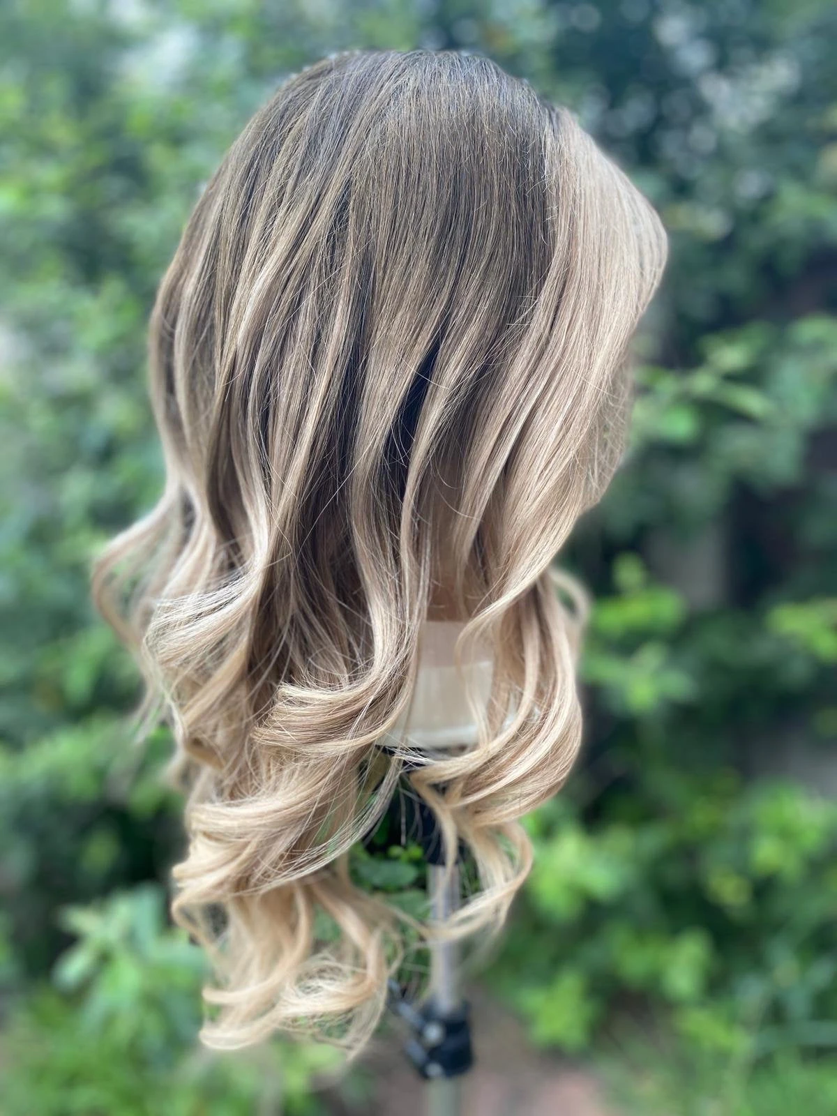 Luxury Dark Brown Ash Blonde Balayage Highlight 100% Human Hair Swiss 13x4 Lace Front Glueless Wig U-Part, 360 Or Full Lace Upgrade Available - Image 7