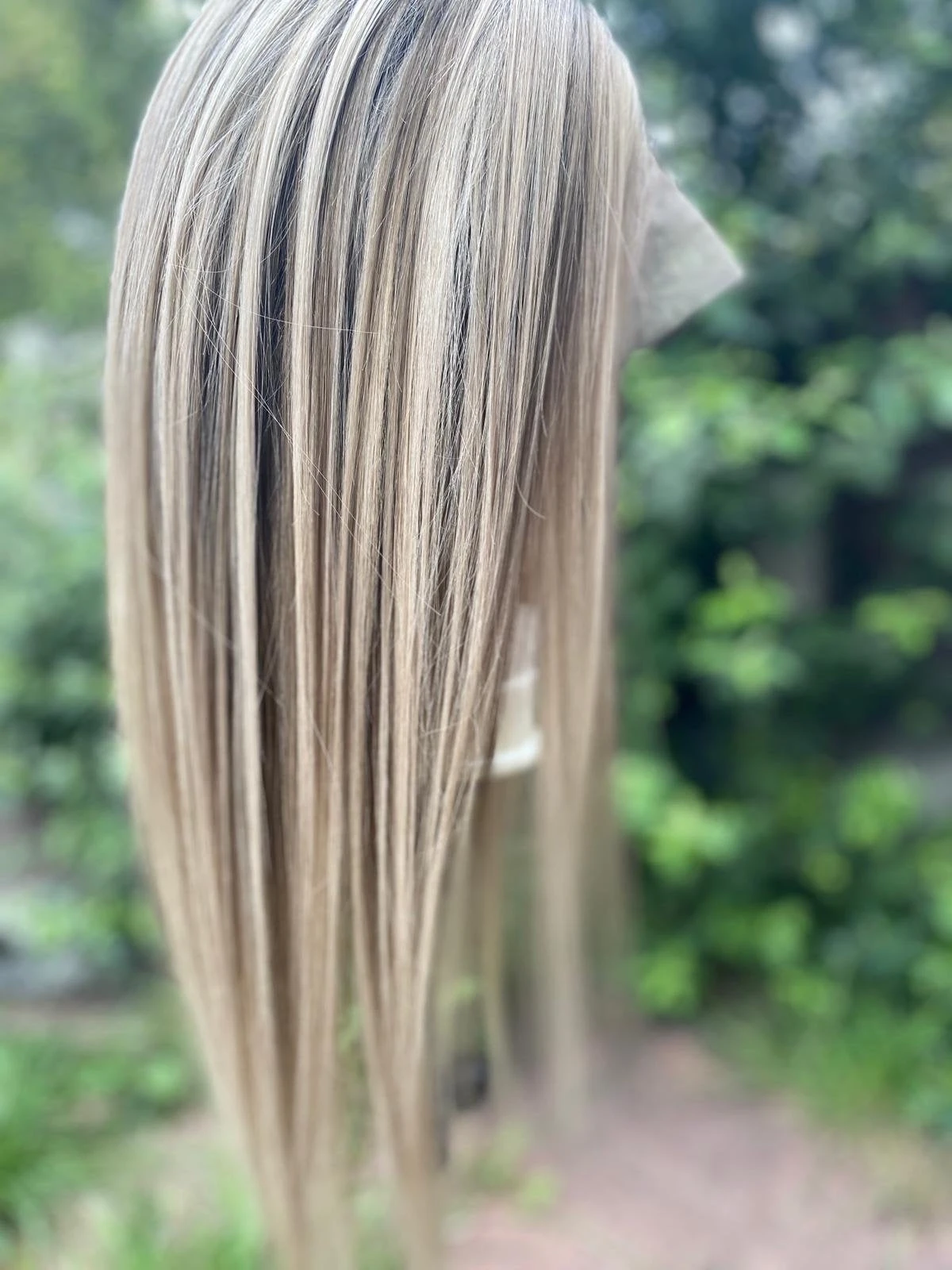 Luxury Balayage Highlight Light Ash Blonde 100% Human Hair Swiss 13x4 Lace Front Glueless Wig U-Part, 360 Or Full Lace Upgrade Available - Image 3