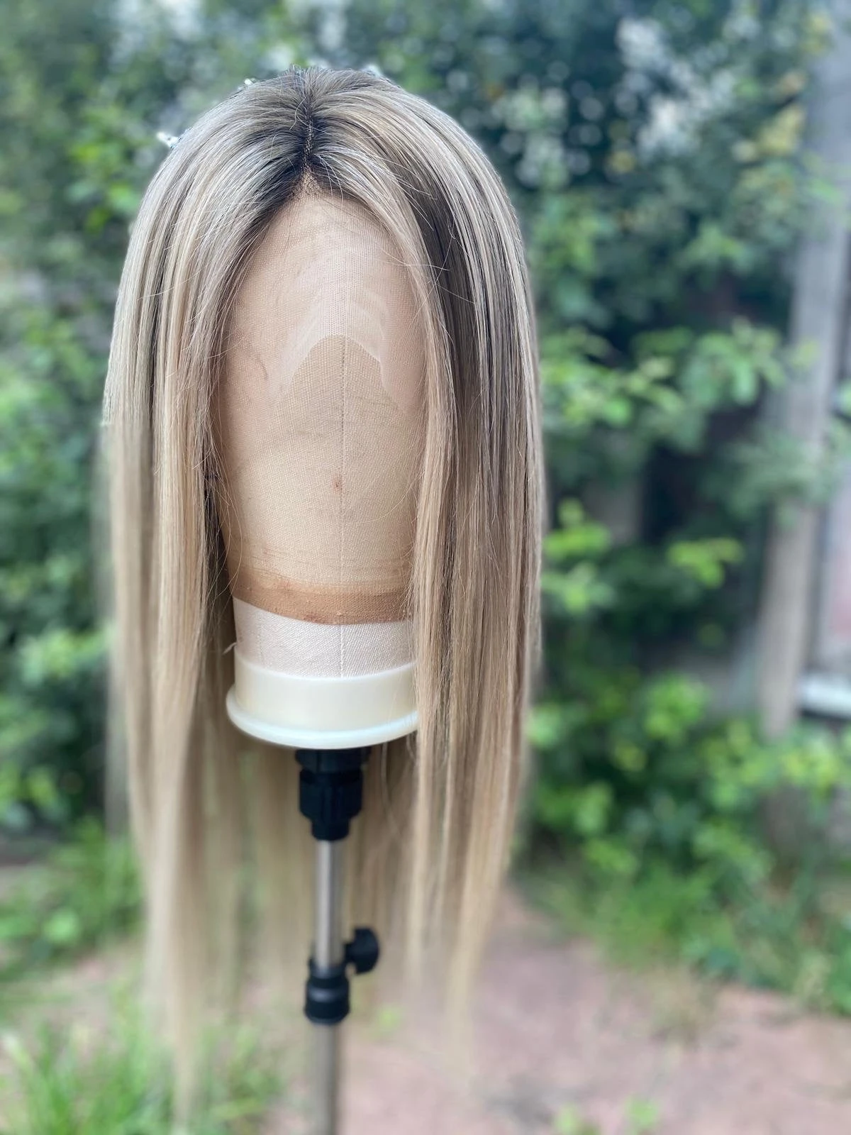 Luxury Balayage Highlight Light Ash Blonde 100% Human Hair Swiss 13x4 Lace Front Glueless Wig U-Part, 360 Or Full Lace Upgrade Available - Image 8