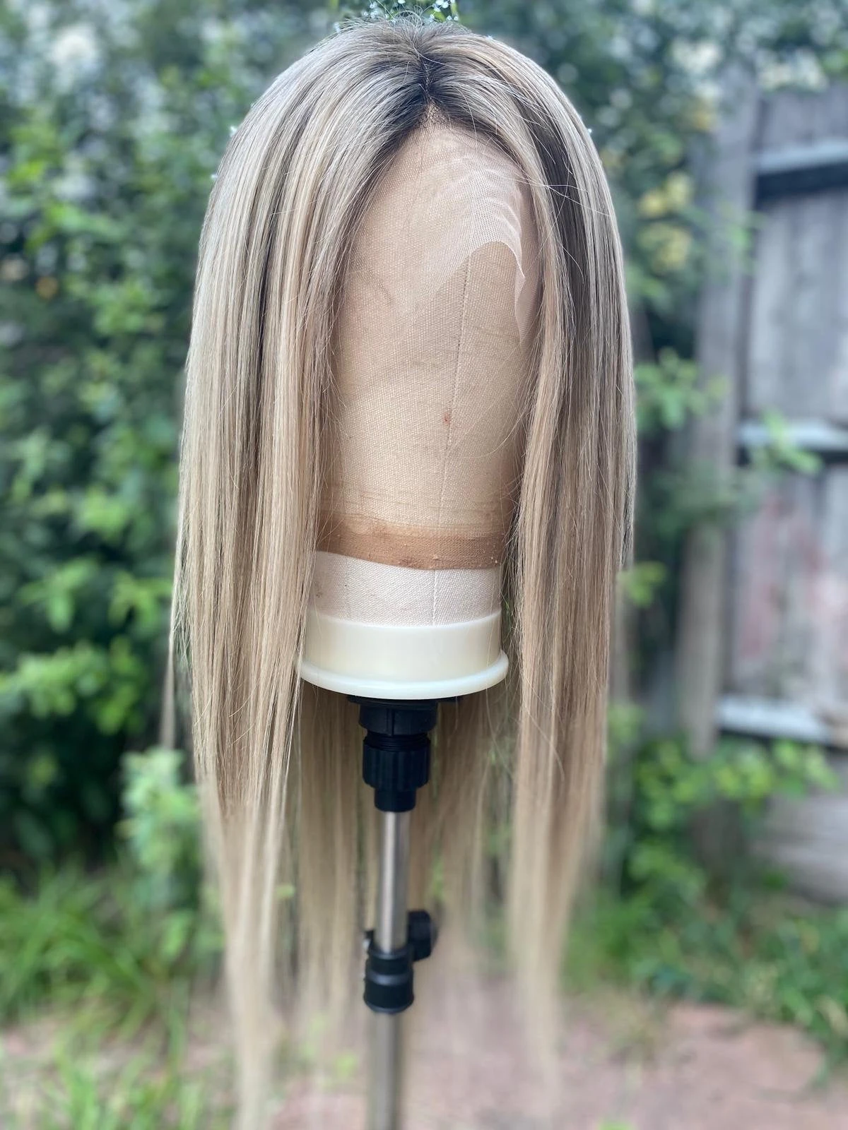 Luxury Balayage Highlight Light Ash Blonde 100% Human Hair Swiss 13x4 Lace Front Glueless Wig U-Part, 360 Or Full Lace Upgrade Available - Image 6