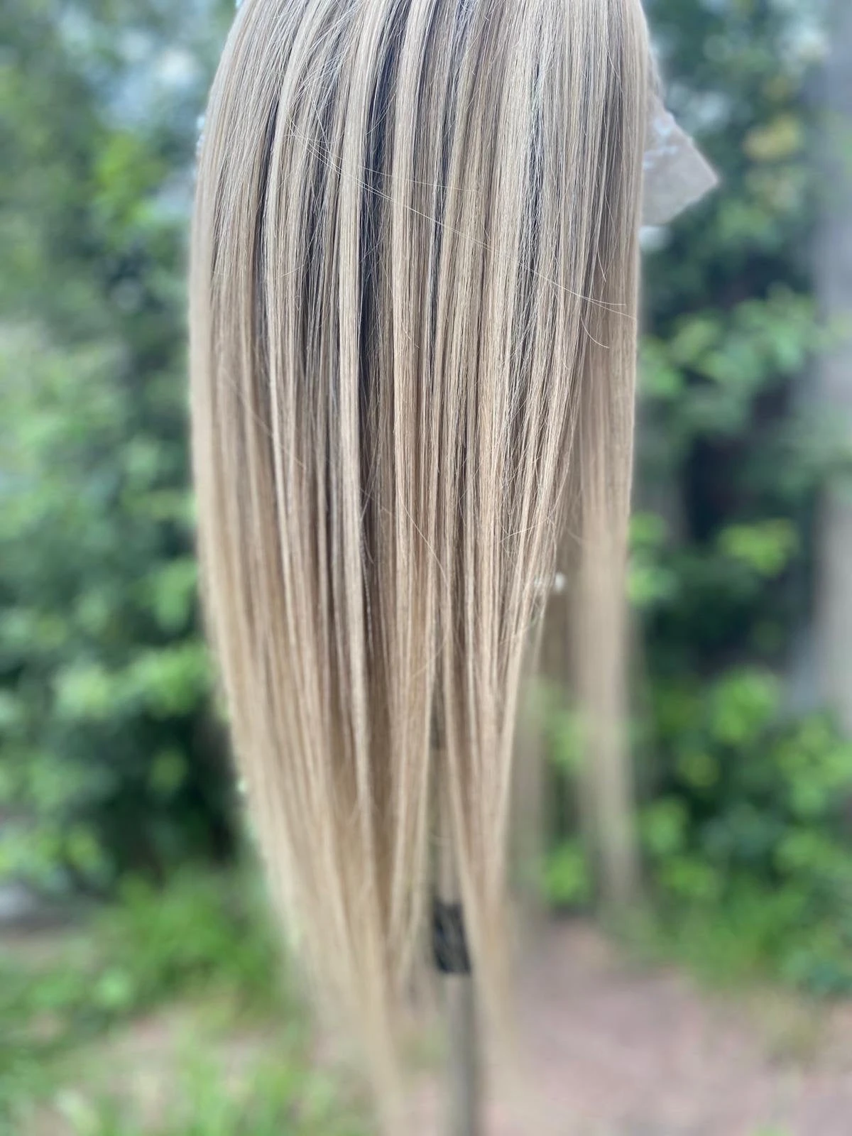 Luxury Balayage Highlight Light Ash Blonde 100% Human Hair Swiss 13x4 Lace Front Glueless Wig U-Part, 360 Or Full Lace Upgrade Available - Image 9