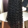 Luxury 30” 32” 34” 36” 38” 40” Inches Natural Black #1B Virgin Human Hair Swiss 13x4 Lace Front Glueless Wig Water Wave Curly Long