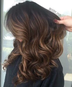 Luxury Caramel Mocha Brown Balayage Highlight 100% Human Hair Swiss 13x4 Lace Front Glueless Wig U-Part, 360 Or Full Lace Upgrade Available