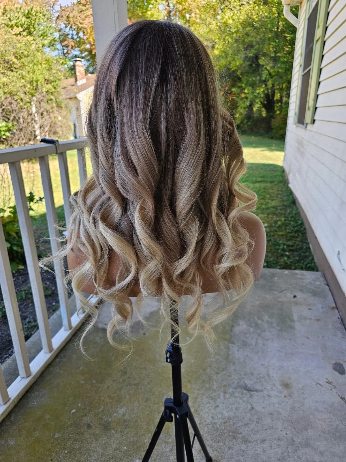 Luxury READY TO SHIP 20” 130% Ash Blonde Balayage Human Hair 13x6” Lace Front Wig Transparent Glueless Small Cap - Image 3