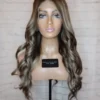 READY TO SHIP Clearance 24” 180% 13x4 Dark Brown Light Blonde Balayage Highlighted Human Hair Wig