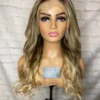 READY TO SHIP Luxury 22” 180% Ash Blonde Face Framing Size M Wig Human Hair Swiss Glueless Sale